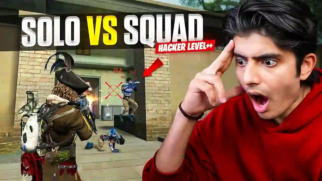HACKER LEVEL! SOLO VS SQUAD GAMEPLAY | GARENA FREE FIRE
