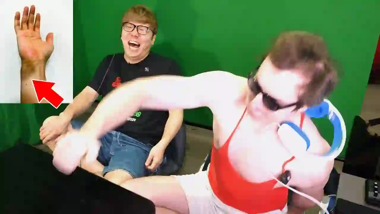 I broke my hand by slamming the desk